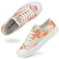 thumbnail image 6 of JENN ARDOR Women's Canvas Shoes Lace Up Casual Sneakers Low Top Slip On Athletic Shoes, Tie-dye Orange, Size 7.5, 6 of 8