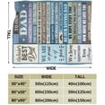 thumbnail image 4 of Yibo Dad Gifts from Daughter Son Blanket Flannel Soft and Comfortable Anti-static Bed Sofa Blanket, 4 of 7