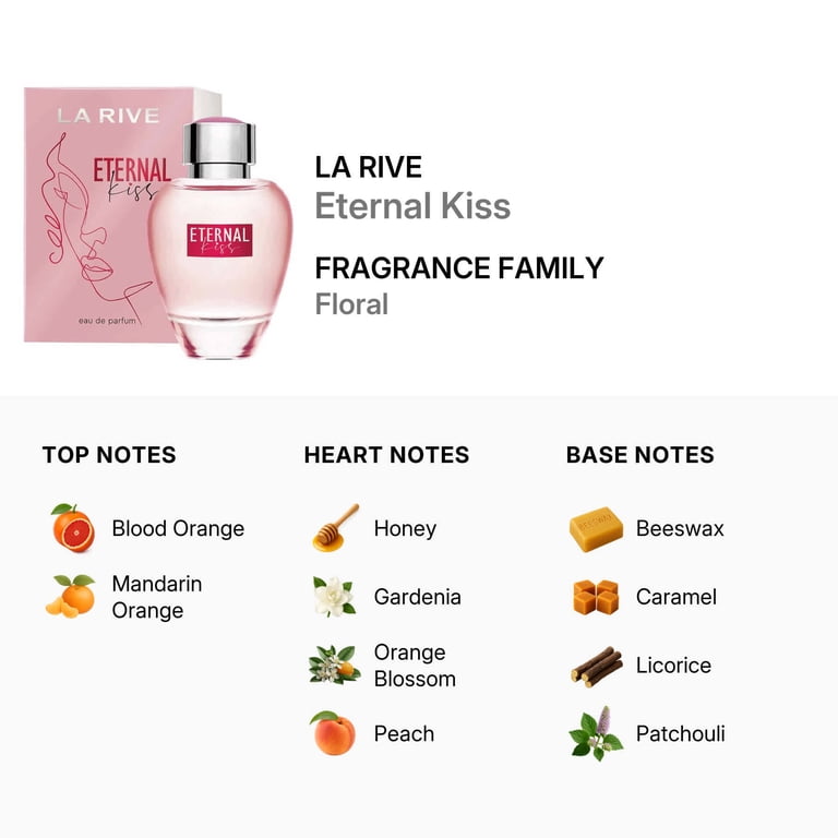 La Rive Eternal Kiss Eau De Parfum Spray for Women, Romantic Scent