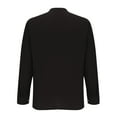 thumbnail image 5 of fheaev Long Sleeve Shirts For Men Casual V-Neck Pullover Breathable Soild Color T-Shirt Blouse Tops Basic Bottoming Long Sleeve Button T-Shirts Tops Workout T Shirts, 5 of 5