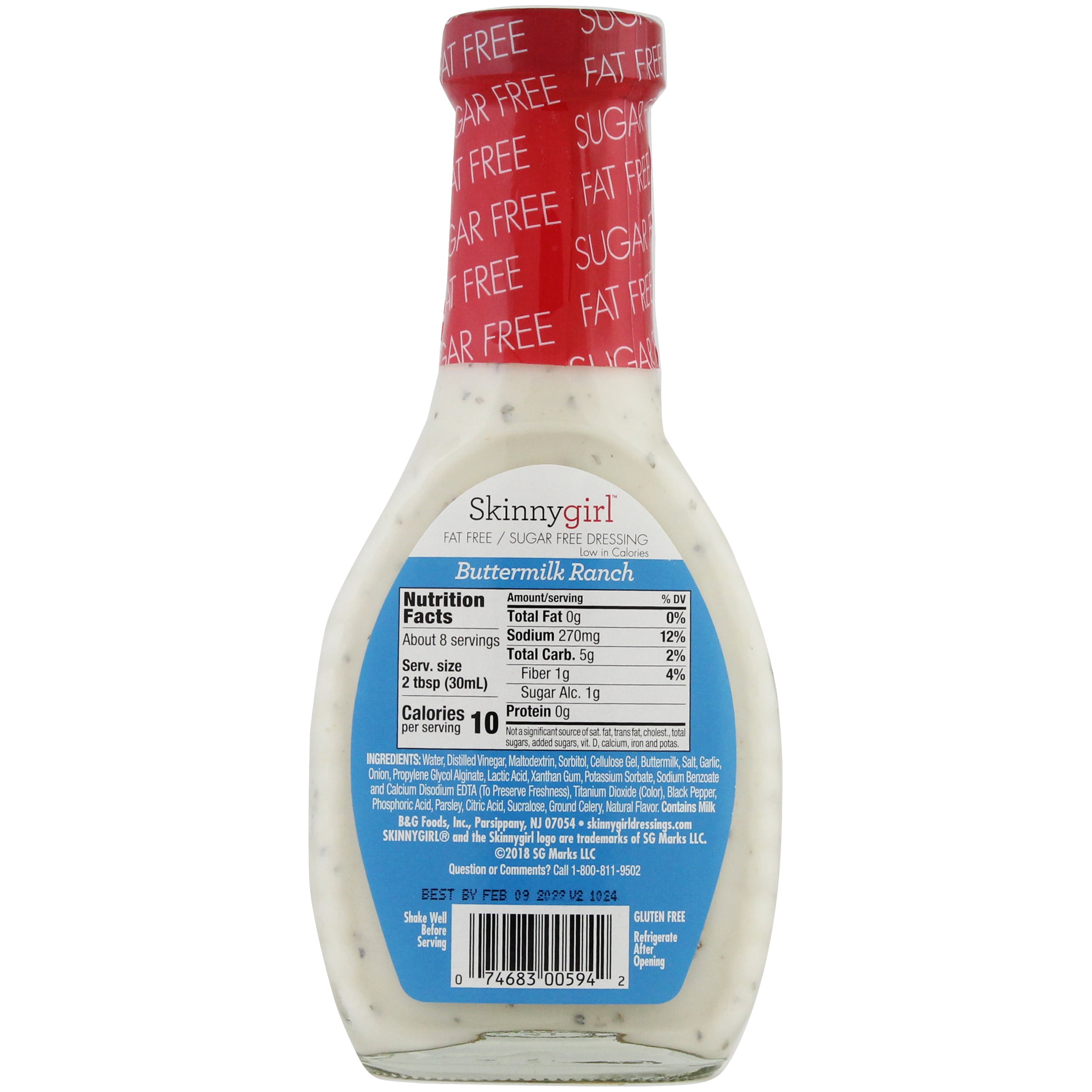 Skinnygirl™ Buttermilk Ranch Fat Free/Sugar Free Salad Dressing 8 fl. oz. Bottle - Walmart.com - Walmart.com Skinnygirl™ Buttermilk Ranch Fat Free/Sugar Free Salad Dressing 8 fl. oz. Bottle - Walmart.com - Walmart.com