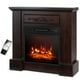 thumbnail image 1 of Chimenea eléctrica COSTWAY de 32 pulgadas con repisa de 1400 W, color marrón, 1 of 9