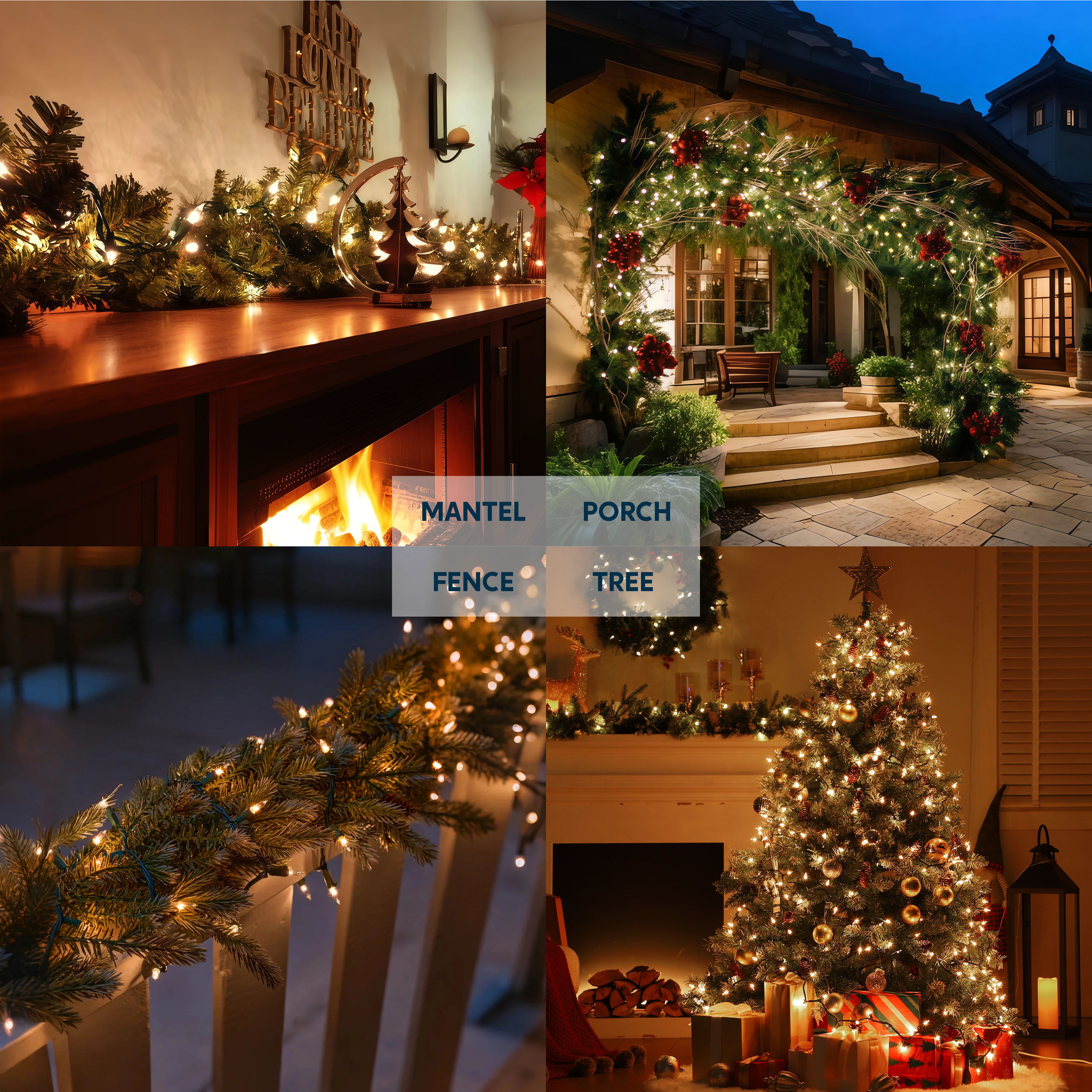 Joyfy Clear Christmas Lights 300-Count LED photo 7