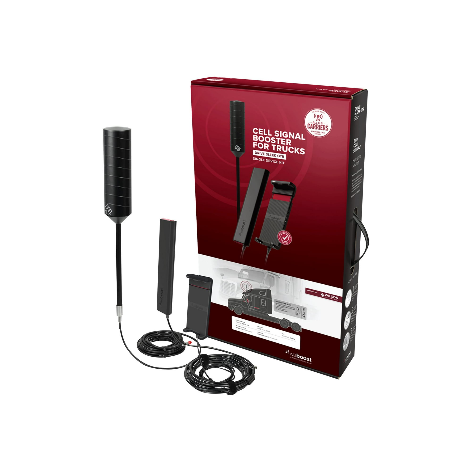 weBoost Drive Sleek OTR Cell Phone Signal Booster with Booster Kit