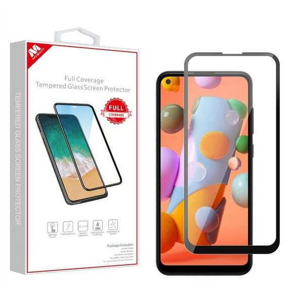 Samsung Galaxy A11 Tempered Glass Screen Protector [Edge to Edge Coverage] FULL Coverage Protection Durable Tempered Glass HD Clear Screen Protector 9H Guard for Samsung Galaxy A11 [2020]