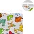 thumbnail image 5 of Coolnut Colorful Frogs Bathroom Waterproof Shower Curtain Set Bathtub Curtain with 12 Hooks for Bathroom Decor,Hotel,Room,60"x 72", 5 of 6