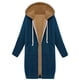 thumbnail image 2 of Sudaderas con capucha de manga larga para mujer, estilo casual, con cremallera hasta la rodilla, estilo túnica, sudaderas de moda, chaquetas con capucha cómodas de manga larga para otoño, abrigos con, 2 of 8