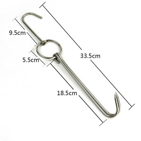 

Kayannuo Back to School Clearance Back to School Essentials Stainless Steel Double Meat Hooks Roast Ducks Bacons Shop Hook BBQ Grill Hanger Cooking Tools Accessories