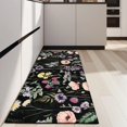 thumbnail image 4 of Pioneer Flower Floral Print Pattern Kitchen Rug Mat,Kitchen Runner Rugs Non Skid Washable,Decorative Kitchen Floor Mats for Kitchen,Sink,Laundry,17"X47", 4 of 5