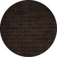 thumbnail image 1 of Ahgly Company Indoor Round Abstract Brown Modern Area Rugs, 3' Round, 1 of 4