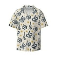thumbnail image 4 of Uemuo Snake Pattern Cotton Linen Short Sleeve Shirts,Casual Lightweight Button Down Shirts,Vacation Beach Summer Tops-Small, 4 of 7