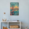 thumbnail image 4 of Inspirational Motivational Retro Tourism Art Golden Gate Bridge Vintage Travel Poster Wall Decor for Office Home Classroom Print Poster, 4 of 8