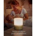 thumbnail image 3 of Night Light with Timer, Small Table Bedside Lamp, LED Children's Night Light, Baby Night Light, Wood Grain, Dimmable, Battery, Rechargeable [Energy Cl, 3 of 4