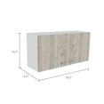 thumbnail image 4 of Nmkwnr 2 Door Kitchen Wall Cabinet with 2 Shelves, Light Gray, 4 of 7