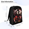 thumbnail image 4 of Hazbin Hotel Backpacks Casual Daypacks Student Book Bag Printing Satchel Rucksack Lightweight Schoolbag, 4 of 8