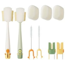 2PCS Bottle Cleaning Brush Clearance,Flexible Bendable Cleaner,Long Handle 5-in-1 Insulation Cup Cover Brush,Bottle Cleaning Tool for Home and Travel