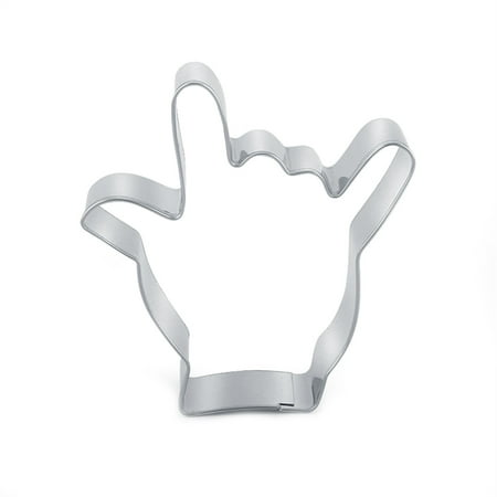 

Huaai Biscuit Moulds Love You Gesture Biscuits Mould Stainless Steel Palms Metal Cake Mould Stainless Steel Biscuits Mould Cake Mould Silver
