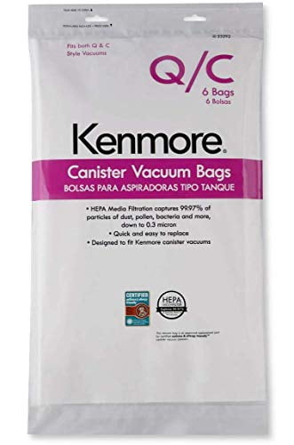 Kenmore 20-53294 O Hepa Cloth Vacuum Cleaner Bags 6 Pack for sale online 