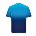 thumbnail image 6 of Momasggi Gradient T-Shirts for Men Big and Tall Short Sleeve Shirt Summer Crew Neck Tees Loose Casual Summer Going Out Tops Dark Blue 5XL, 6 of 7