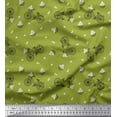 thumbnail image 1 of Soimoi polyester Crepe Fabric Flower Basket & Bicycle Transport Printed Craft Fabric by the Yard 52 Inch Wide, 1 of 3