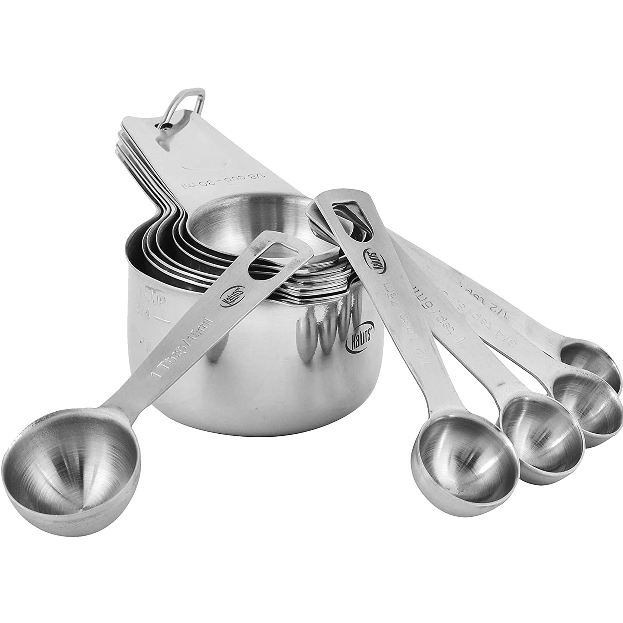 Stainless Steel Measuring Cups & Spoons - WebstaurantStore
