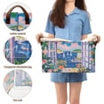 thumbnail image 5 of Yayeee Foldable Storage Basket for Shelves with Handles Set of 2 Waterproof Cloth Bins, Floral Window, 5 of 7
