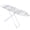 White, variant on AOJA 36" Ironing Boards, Height Adjustable Smooth Edge Good Load-bearing Non-Slip Wear Resistant Ironing Clothes Extra-Wide Clothes Ironing Board with Folding Legs(Flowers)