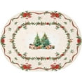 thumbnail image 5 of Christmas Tablecloth, Oval - 54 x 72In, Polyester Waterproof and Wrinkle-Resistant Durable for Kitchen, Winter and Home Decor, 5 of 5