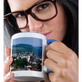 thumbnail image 2 of 3dRose, Germany, Rheinland-Pfalz, Bingen am Rhein, City view., 11oz Two-Tone Blue Mug, 2 of 7