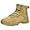 Yellow, variant on Men Ankle Boots Fashionable New Pattern Simple Solid Color Thick Sole Outdoor Hiking Lace Up Mens Dress Shoes Boot