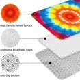 thumbnail image 5 of Tie Dye Heart Accent Mandala Pattern Bathroom Rugs Sets 3 Piece,Toilet Cover Set,Absorbent Non Slip Bathroom Mats Sets with U-Shaped Contour Rug Toilet Rug Set, 5 of 5
