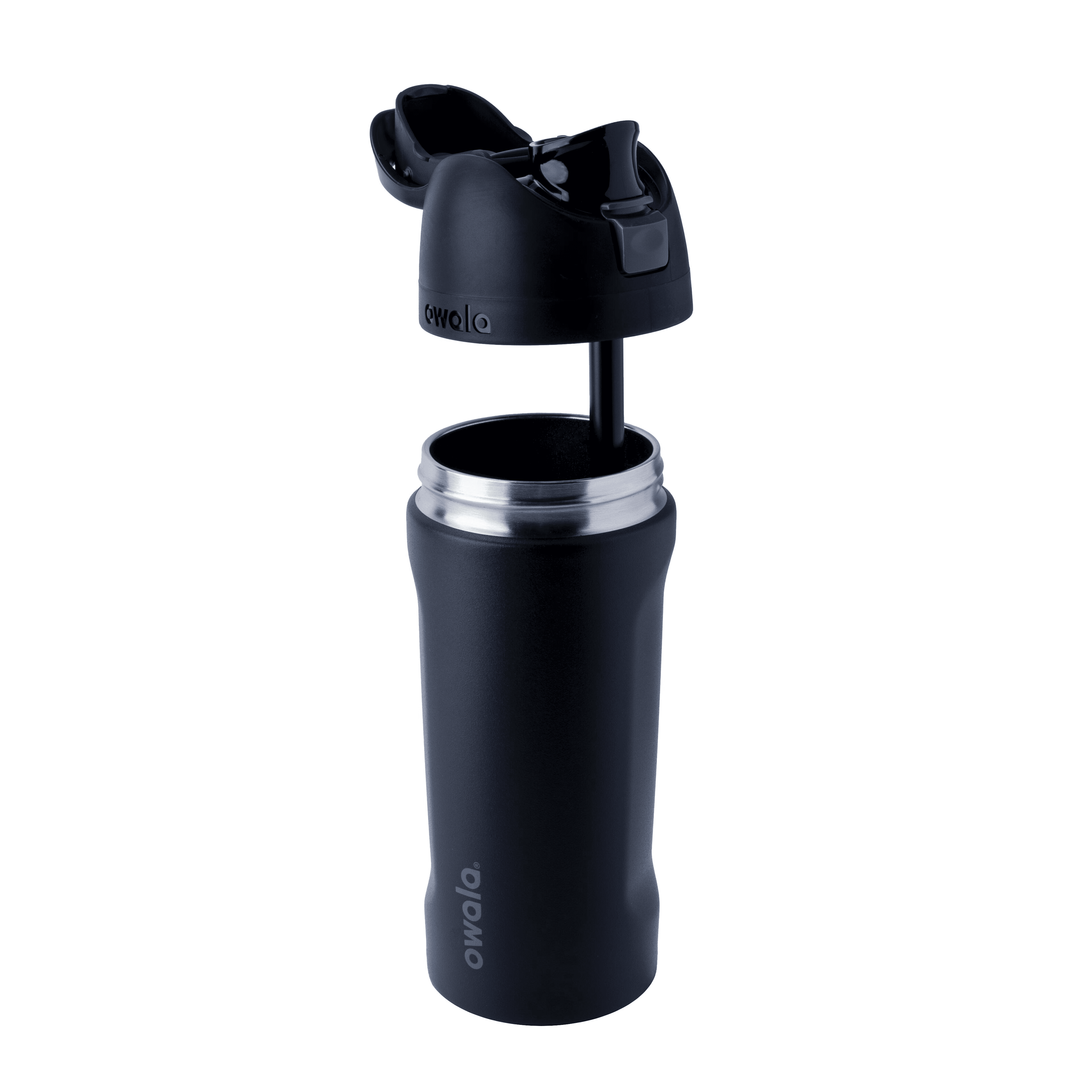 Owala Kids 16oz FreeSip® Stainless Steel  Insulated Water Bottle - Very, Very Dark