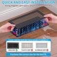 thumbnail image 3 of IUU - Extra Strong Magnetic Air Vent Screen Cover for Floor 5-Pack (5'' x 11'', Brown), 3 of 7