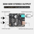 thumbnail image 1 of ZK-502A 2.0 Bluetooth 5.0 Amplificador de amplificador 50W*50W Con control de aplicaciones （（（（）））））））））））））））））））））））））,, 1 of 2