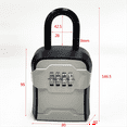 thumbnail image 2 of Lock Box, Key Lock Box Wall Mounted Portable Combination Lock Box, Outdoor Key Security Lock Box, Apartment Key Storage, 2 of 6