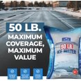thumbnail image 3 of Ice Melt Safer for Concrete -50 lb Bag, Snow Salt Ice Melt, Salt for Snow and Ice Removal, Sidewalk Salt, Driveway Salt, Snow Melt is Effective Up to -15$$Garden & Patio, 3 of 8