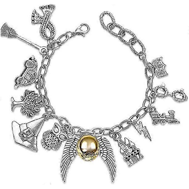 Pulsera de la amistad con dijes de joyería con temática de brujería, regalo para niñas y mujeres.