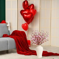 Rkxzt Valentine's Day Heart Flower Arrangement,Holiday Heart Shaped Pulp Sprigs,Romantic Valentine's Day Flower Arrangement for Gifts and Decorations