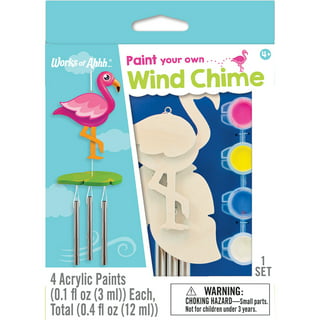 ArtAubrey 12 Pack Wind Chime Kit Craft Kits for Kids Wooden Arts