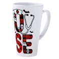 thumbnail image 2 of CafePress - Spooky Halloween Nurse - 17 Oz White Ceramic Latte Mug, 2 of 3