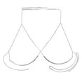 thumbnail image 2 of enjoywould Women Chest Chain Body Chain Body Jewelry Breast Support Chain Club Party Solid Color Stainless Triangle Shape Lady Bikini Chest Decorative Accessory, 2 of 4