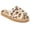 Cream Leopard Print, variant on Children's Lyla Faux Fur Slippers for Girls,4- Pink Unicorn