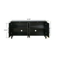 thumbnail image 6 of Aukfa 63" Large Accent Storage Cabinet TV Stand with Carved Door for Living Room,Entryway,Black, 6 of 8