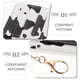 thumbnail image 4 of Cartera de viaje para mujer: Monedero pequeño de PU con estampado animal y llavero. Bolsillo con cremallera para guardar monedas, pasaporte, billetes y varias tarjetas., 4 of 6