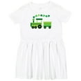 thumbnail image 3 of Inktastic St Patricks Irish Shamrock Train Girls Toddler Dress, 3 of 5