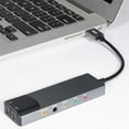 thumbnail image 5 of 6-in-1 USB External Optical Sound Card Multifunction Audio Converter Adapter for Notebook Aluminium Sound Card, 5 of 5