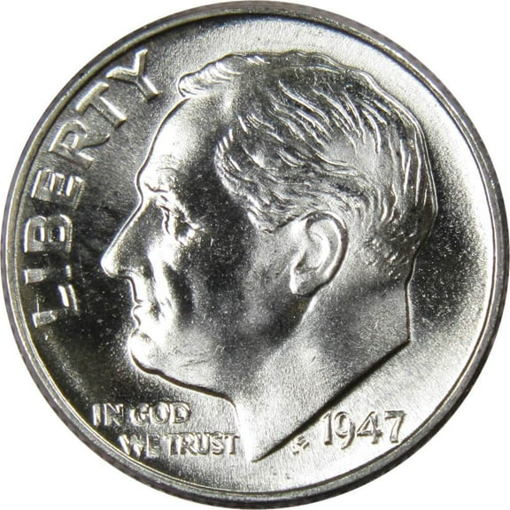 1947 Roosevelt Dime BU Uncirculated Mint State 90% Silver 10c US Coin