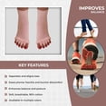 thumbnail image 3 of Happy Feet Toe Alignment Separator Socks, Prevent Foot Cramps and hammertoes, Toe Separator Massage Socks, 3 of 14