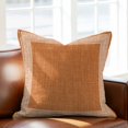 thumbnail image 3 of Orange Geometric Pillow Covers 26x26 Inch, White Greek Key Design Burlap Modern Art Linen Pillowcase with Invisible Zipper, Decorative Throw Pillow Covers Cushion Case for Couch Sofa Bed Living Room, 3 of 9
