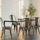 thumbnail image 2 of Lote de 4 Sillas de Comedor de Metal, Estilo Industrial, Sillas de Cocina Apilables, Silla de Jardín en Casa, Color óxido 85x45x45cm esquí esquí Gafas de esquí, 2 of 5